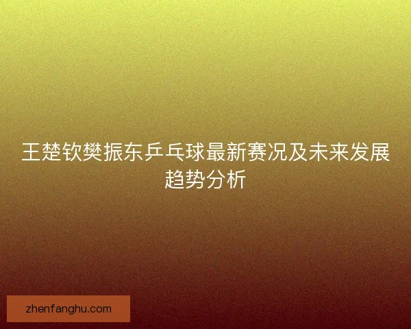 王楚钦樊振东乒乓球最新赛况及未来发展趋势分析